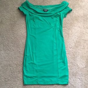 Green bebe dress